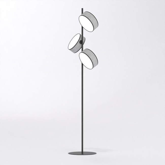 Gray and black Troma floor lamp (3 lights)