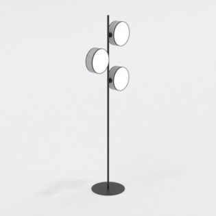 Gray and black Troma floor lamp (3 lights)