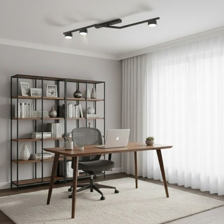 Vorn black ceiling lamp (3 lights)