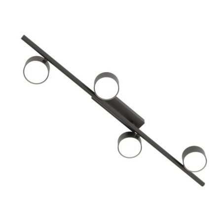 Kelmi black ceiling lamp (4 lights)