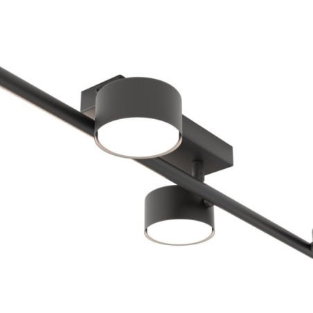 Kelmi black ceiling lamp (4 lights)