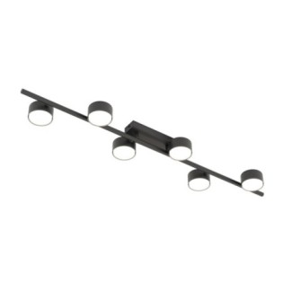 Kelmi black ceiling lamp (6 lights)