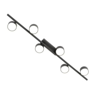 Kelmi black ceiling lamp (6 lights)