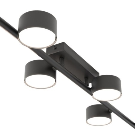 Kelmi black ceiling lamp (6 lights)