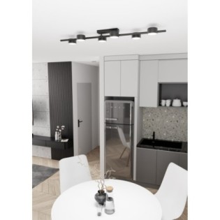 Kelmi black ceiling lamp (6 lights)