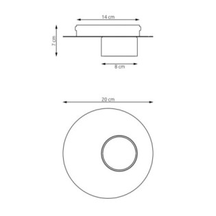 Jeru black ceiling lamp