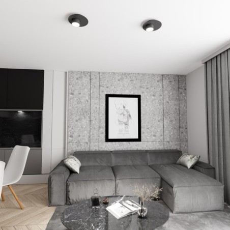 Qeri black ceiling lamp