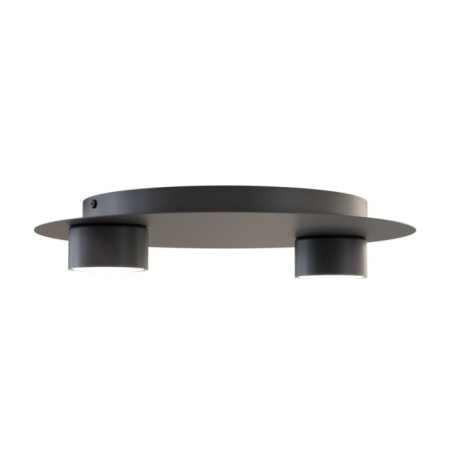 Qeri black ceiling lamp (2 lights)