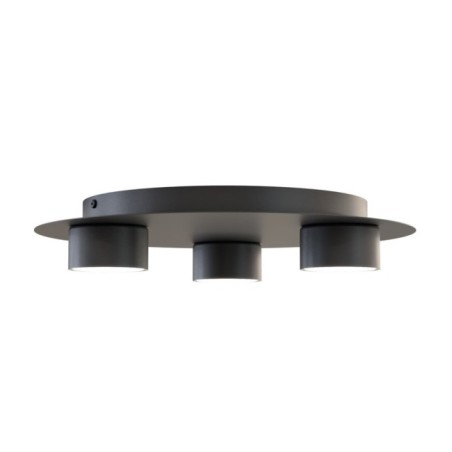 Qeri black ceiling lamp (3 lights)