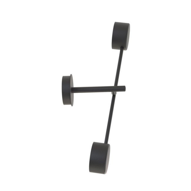 Aplique de pared Feru negro (2 luces)