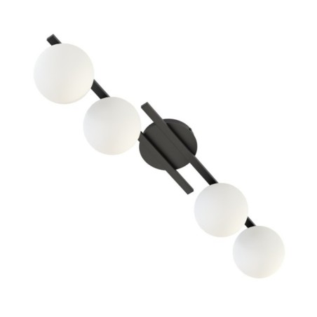 Lámpara de techo Dremo negro (4 luces)