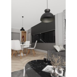Lámpara colgante Varel S negro
