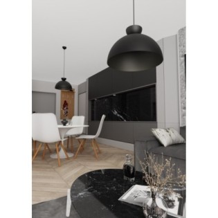 Lámpara colgante Varel L negro