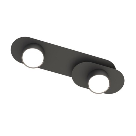 Lámpara de techo Romax negro (2 luces)