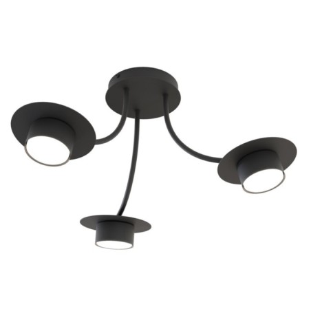 Lámpara de techo Daxi negro (3 luces)