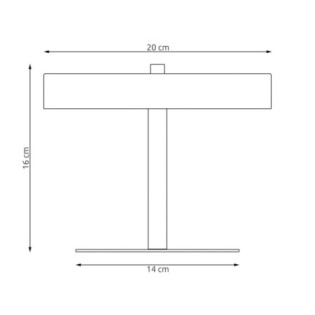 Lámpara de mesa Zuko blanco (2 luces)