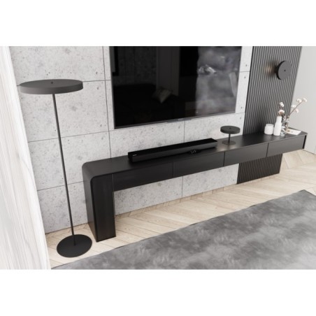 Aplique de pared Zuko negro (2 luces)