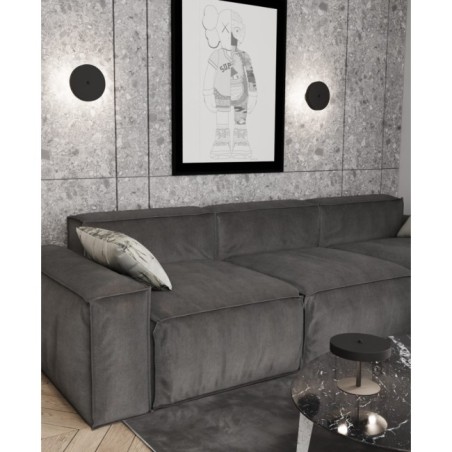 Aplique de pared Zuko negro (2 luces)