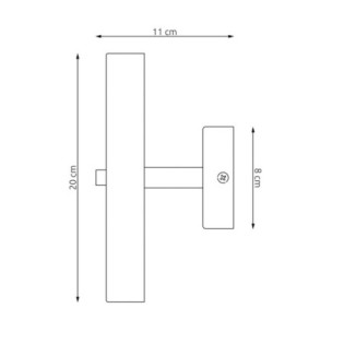 Aplique de pared Zuko blanco (2 luces)