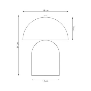 Lámpara de mesa Konvi blanco (2 luces)