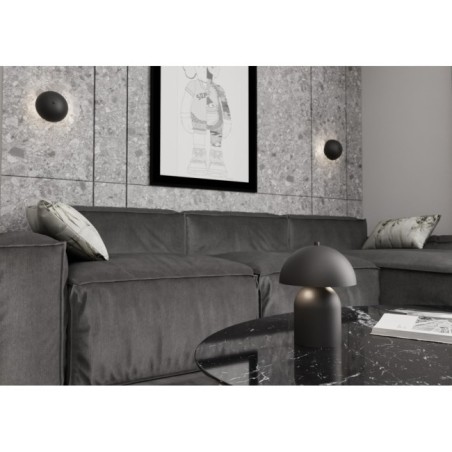 Aplique de pared Konvi negro (2 luces)