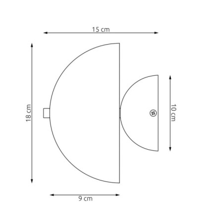 Konvi white wall sconce (2 lights)