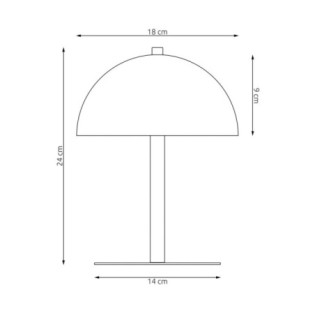 Pryla orange table lamp (2 lights)