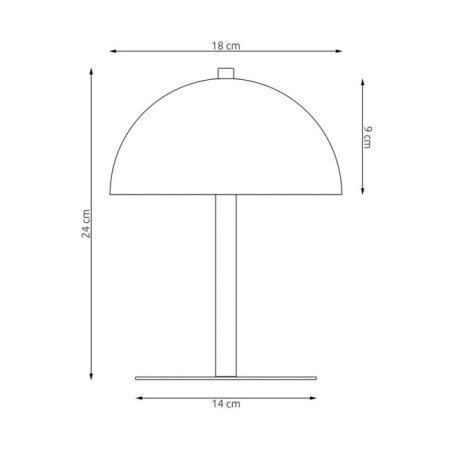 Pryla orange table lamp (2 lights)