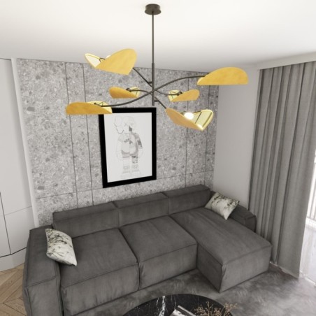 Norgi Mustard Ceiling Lamp (6 lights)