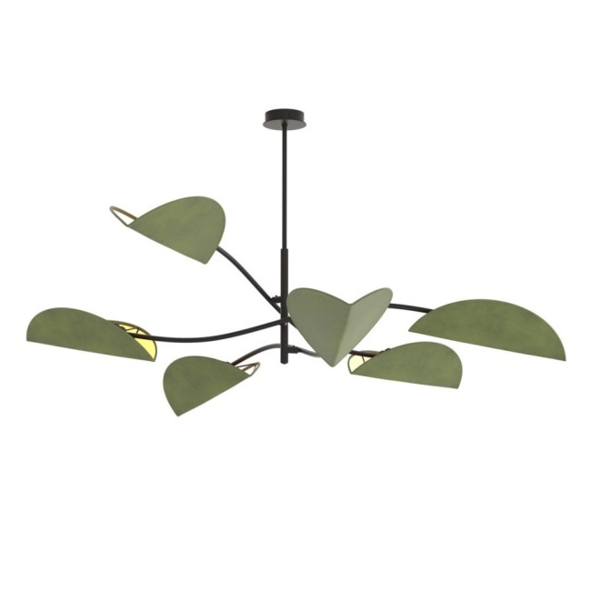 Norgi Green Ceiling Lamp (6 lights)