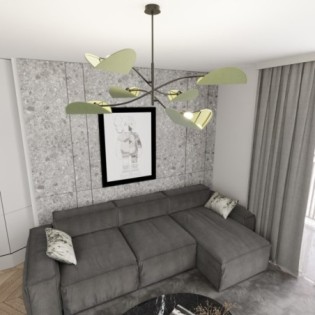 Norgi Green Ceiling Lamp (6 lights)