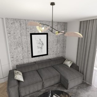 Norgi Gray Ceiling Lamp (4 lights)