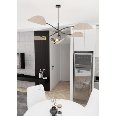 Norgi Gray Ceiling Lamp (6 lights)