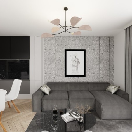 Norgi Gray Ceiling Lamp (6 lights)