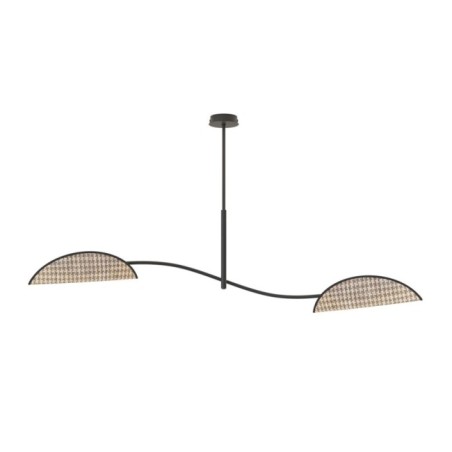 Norgi black ceiling lamp (2 lights)