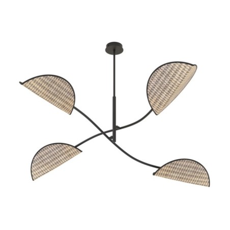 Norgi black ceiling lamp (4 lights)