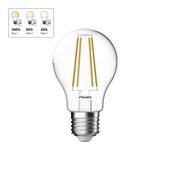 LED Bulb E27 A60 2700K Step-dim (4.9W)
