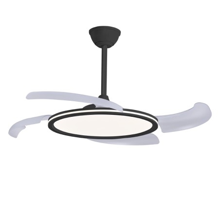 LED fan with retractable blades Key II CCT Dim (43W)