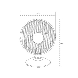 Ventilador de mesa Nivo 3 velocidades (20W)