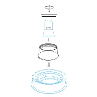BOX OF 20 GU11 COMFORT RINGS