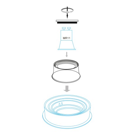 BOX OF 20 GU11 COMFORT RINGS