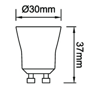 Bombilla LED GU11 36º Dim (4.9W)