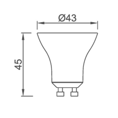 LED Bulb GU10 36º Dim (8W)