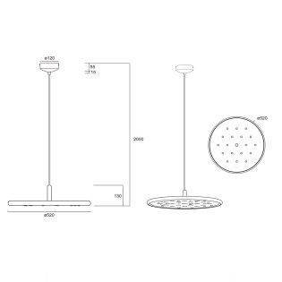 Lámpara de techo LED Acustic (20W)