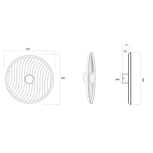 Aplique de pared LED Acustic (5W)