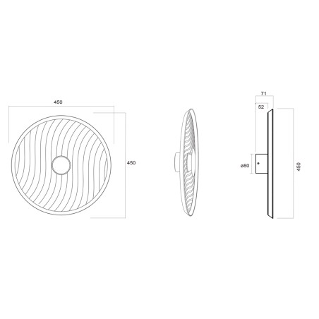 Aplique de pared LED Acustic (5W)