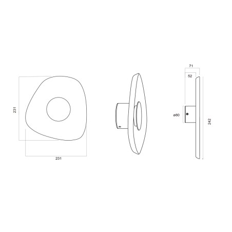 Aplique de pared LED Acustic (5W)