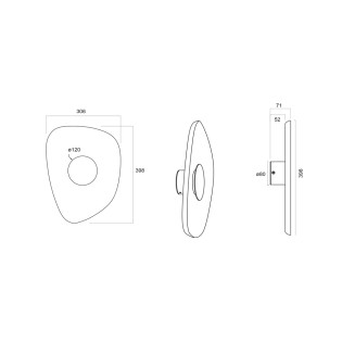 Aplique de pared LED Acustic (5W)