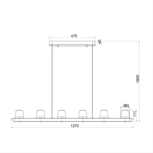 Lámpara de techo LED Alabastro (62W)