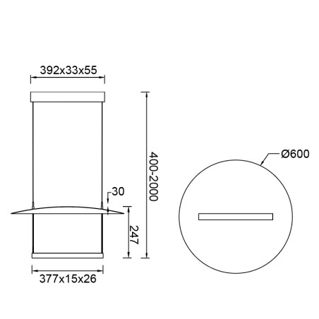 Lámpara de techo LED Sun II (30W)